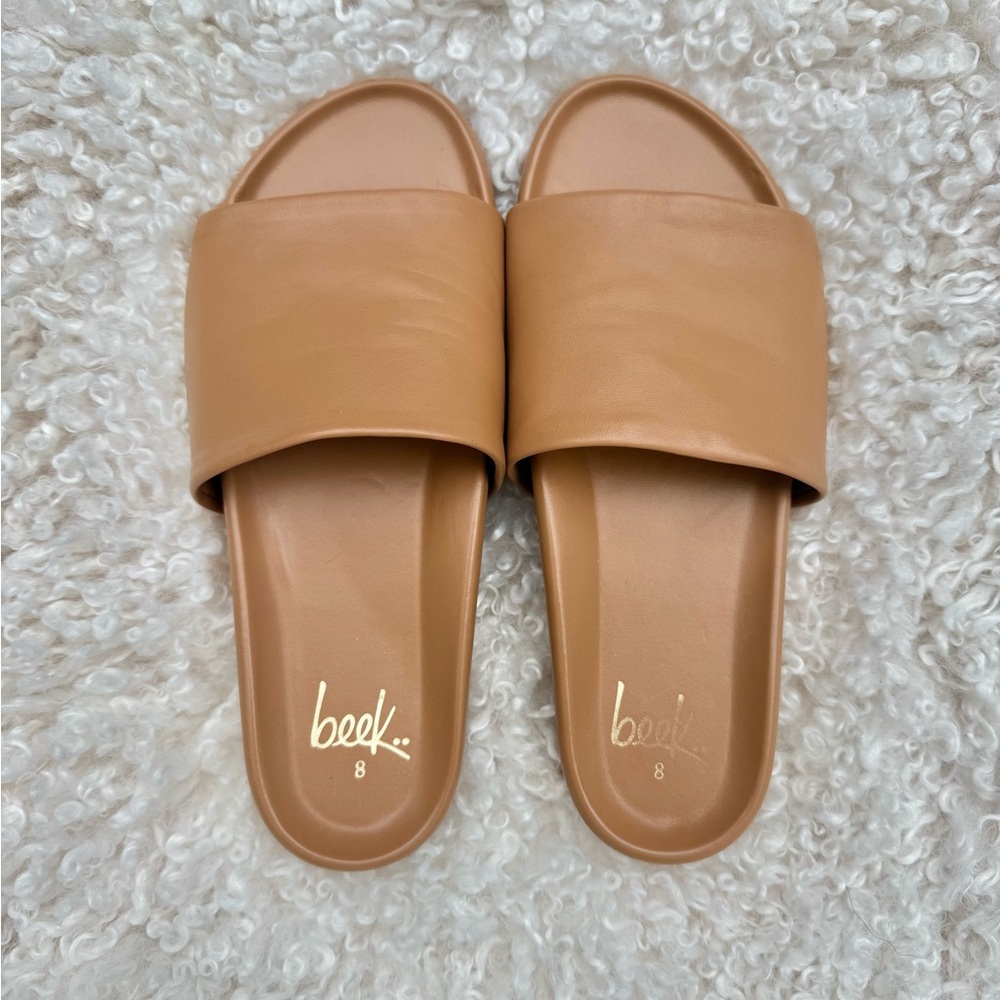 beek - Pelican Leather Platform Sandal Women's Leather Slip-Ons